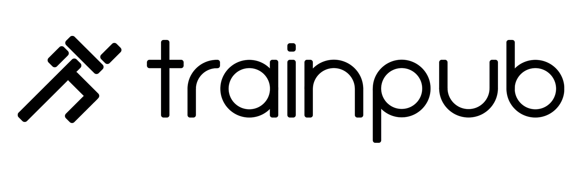 An idea with a runner as logo. This runner should contain the "T" and the "P" of Trainpub.